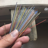 Boucles d'oreille cactus en micro-mosaïque de verre et argent sterling. Puces d'oreille rondes n.4.