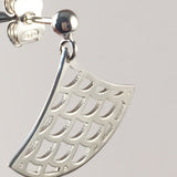 Boucles d'oreille Vague Seigaiha , argent sterling,  inspiration Japon. Bijoux minimalistes.