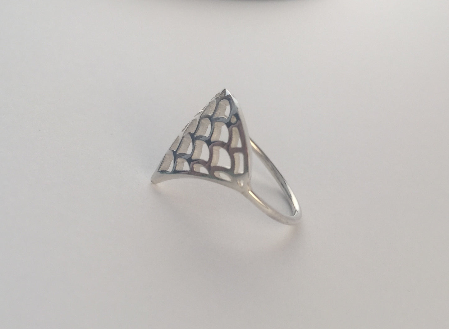 Bague Vague Seigaiha, argent sterling,  inspiration Japon