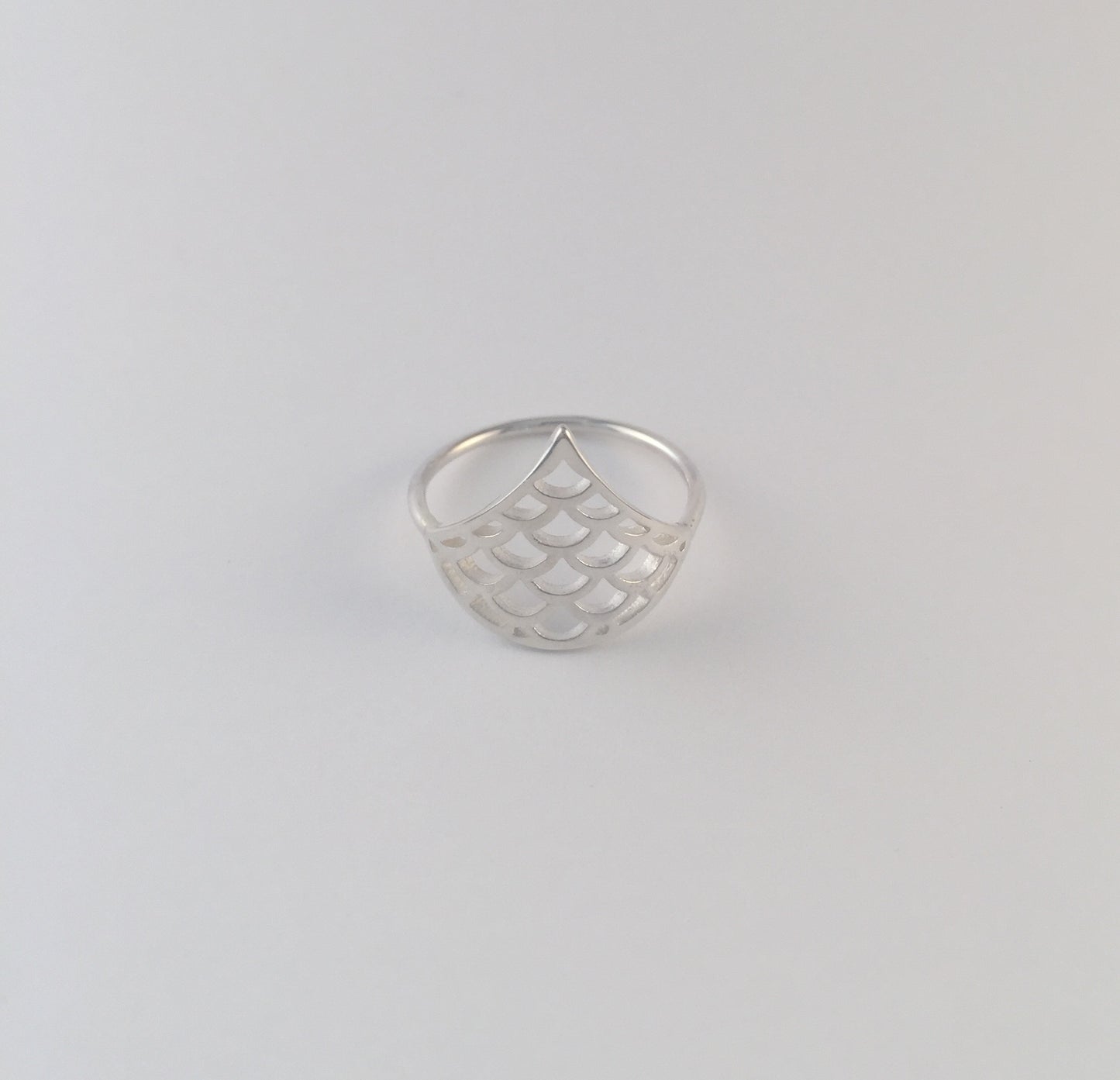 Bague Vague Seigaiha, argent sterling,  inspiration Japon