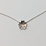 Pendentif Sakura, fleurs de cerisier, argent sterling, bijou d'inspiration Japonaise.