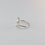 Bague Sakura, fleurs de cerisier, argent sterling, bijou d'inspiration Japonaise.