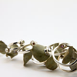 Bague LUNA , argent sterling et pierre semi-précieuse, bague sertie d'une améthyste. Bague de fiançailles, mariage, pierre fine.