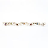 Bague LUNA , argent sterling et pierre semi-précieuse, bague sertie d'un zircon cubique. Bague de fiançailles, mariage, pierre fine.